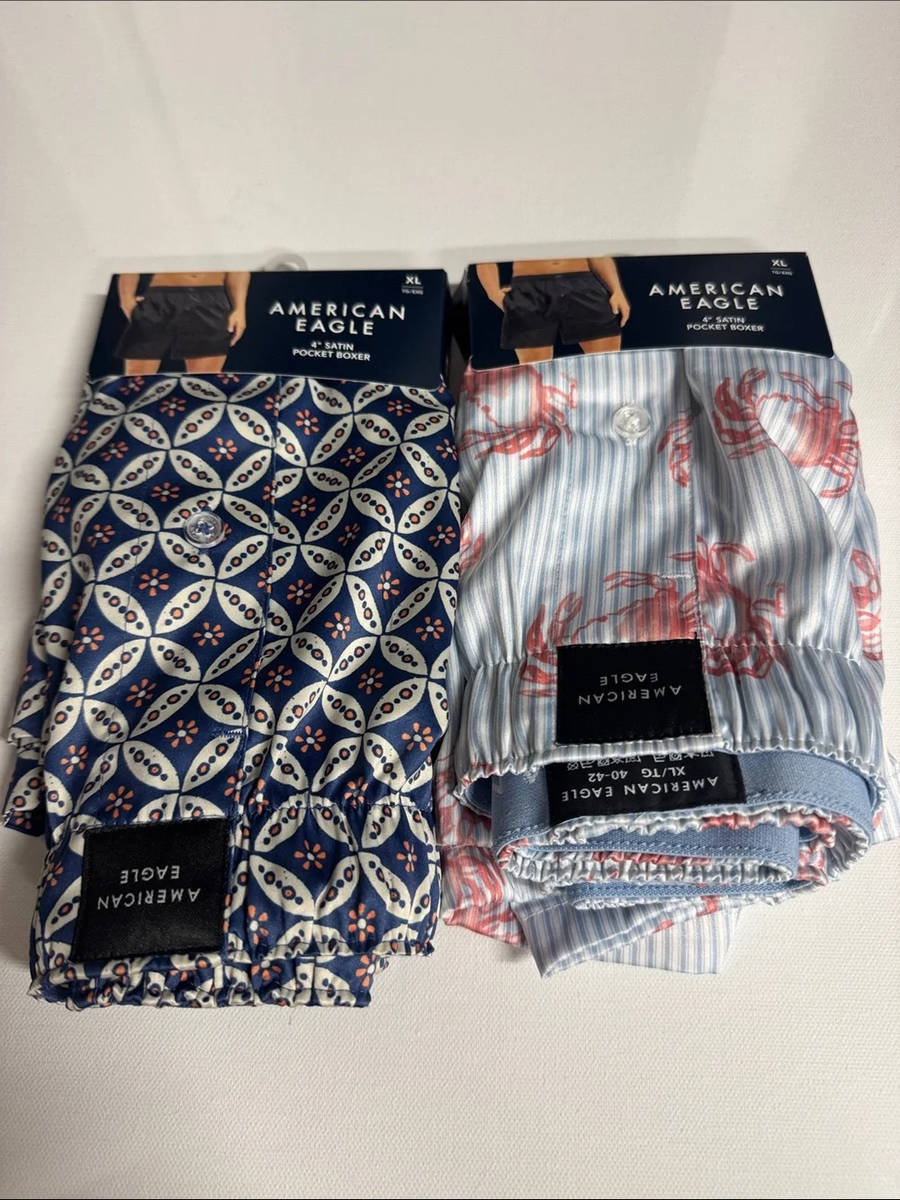 Satin Boxers Mens XL 2 Pack American Eagle
